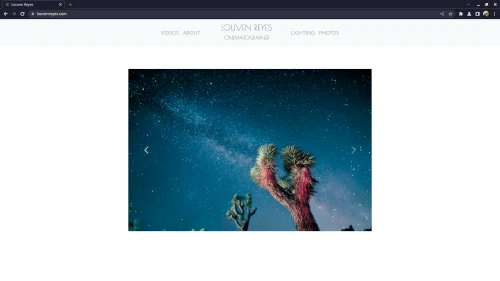 Screenshot of louvenreyes.com