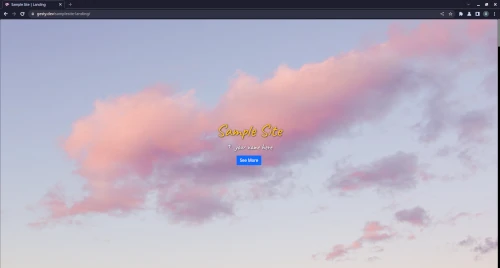 Screenshot of SampleSite-Landing
